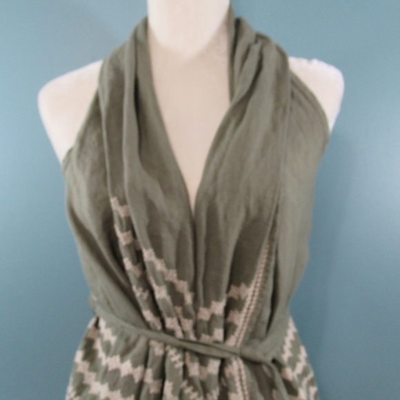 Johnny Was Embroidered Linen Vest - Picture 3 of 7